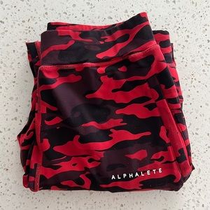OG Alphalete Red Camo Premium Joggers